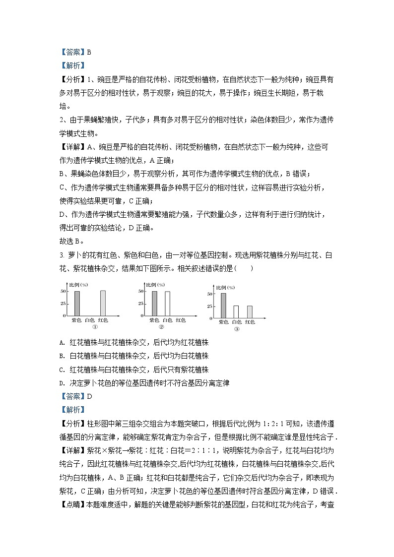 2021-2022学年陕西省西安市长安区第一中学高二上学期期中考试生物理科试题  （解析版）02