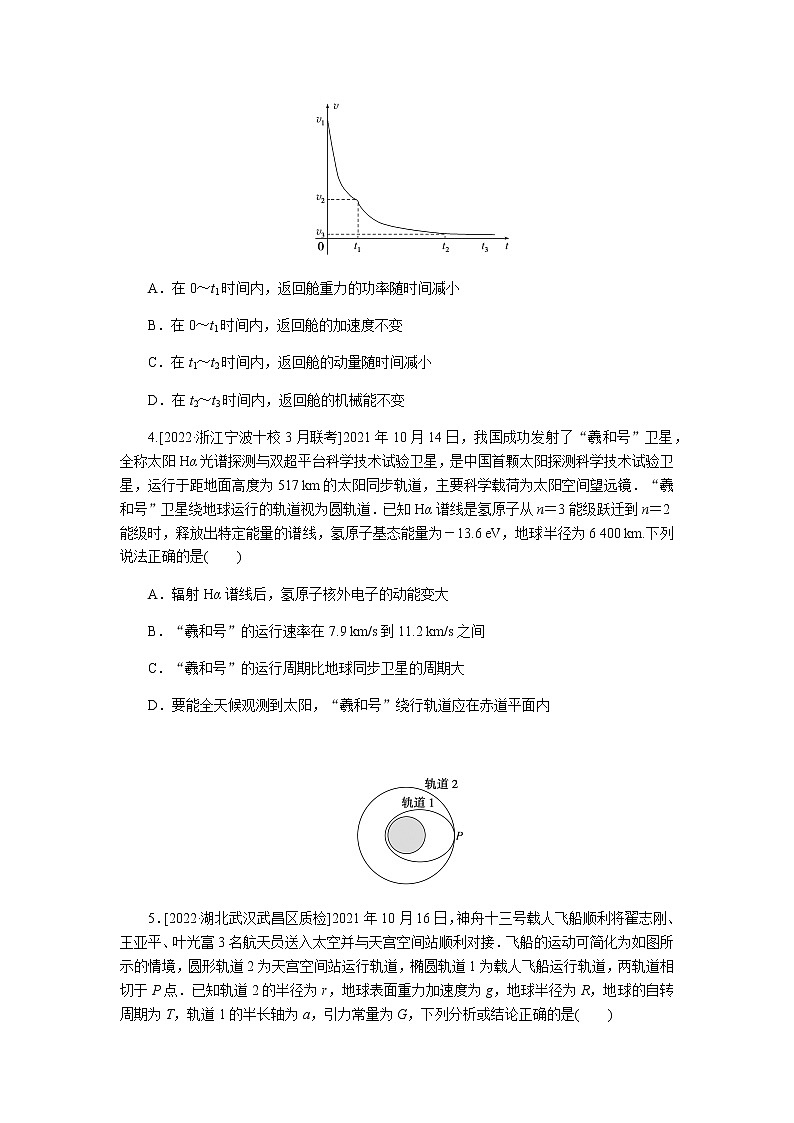 2023届二轮复习专项分层特训 情境5 航天科技（含答案）第2页