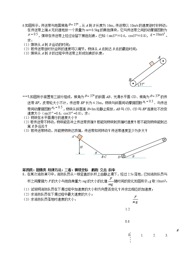 高一物理上期期末压轴题专题强化训练（原卷版）第3页