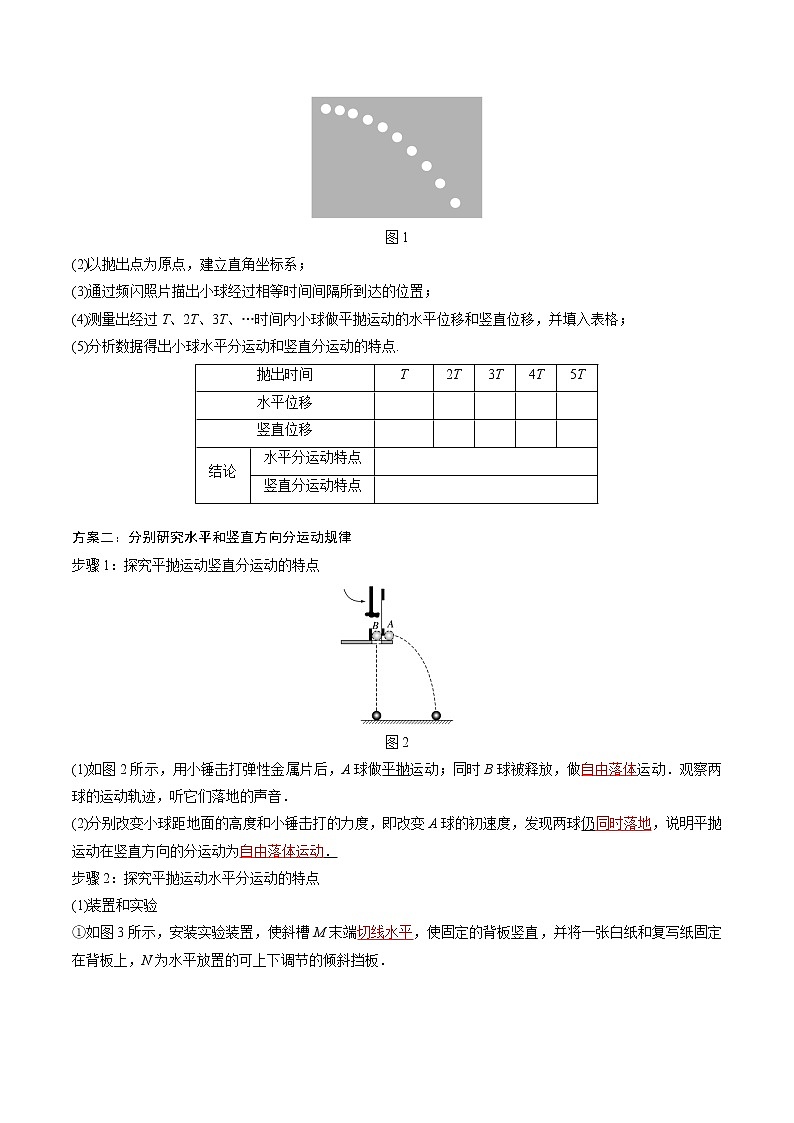 5.3实验：探究平抛运动的特点-高一物理同步精品讲义（人教2019必修第二册 ）03