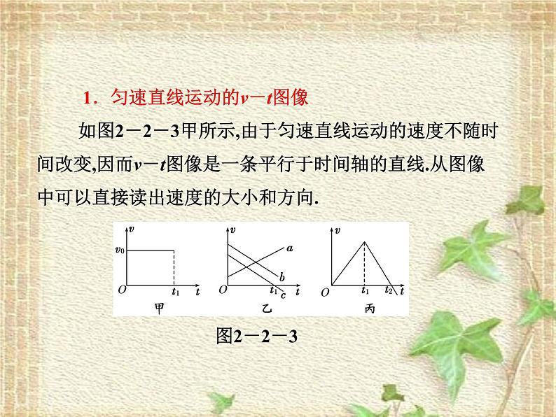 2022-2023年人教版(2019)新教材高中物理必修1 第2章匀变速直线运动的研究第2节匀变速直线运动速度与时间的关系(6)课件第3页