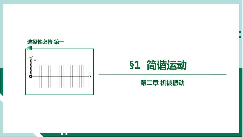 2.1简谐运动（教学课件）高二物理同步备课系列（人教版2019选择性必修第一册）第1页