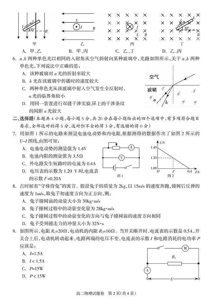 2021-2022学年湖南省邵阳市新邵县高二上学期期末质量检测物理试题（PDF版）02