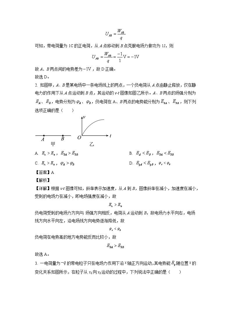 安徽省六安第一中学2022-2023学年高三上学期第四次月考物理试题（解析版）第2页