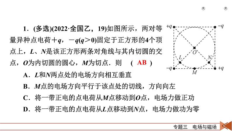 2023届二轮复习通用版 专题3 第1讲 电场与磁场的基本性质 课件05