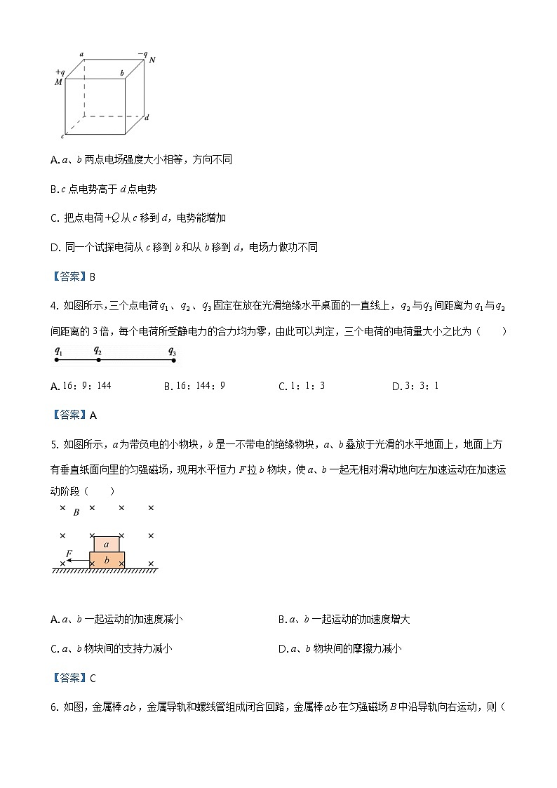广西柳州市柳州二中2020-2021学年高二（上）期末物理试题第2页
