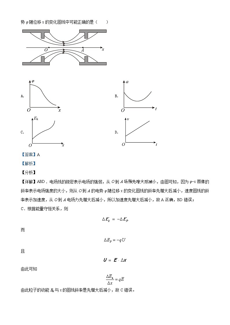 精品解析：吉林省长春市十一高中2020-2021学年高一（下）期末物理试题02