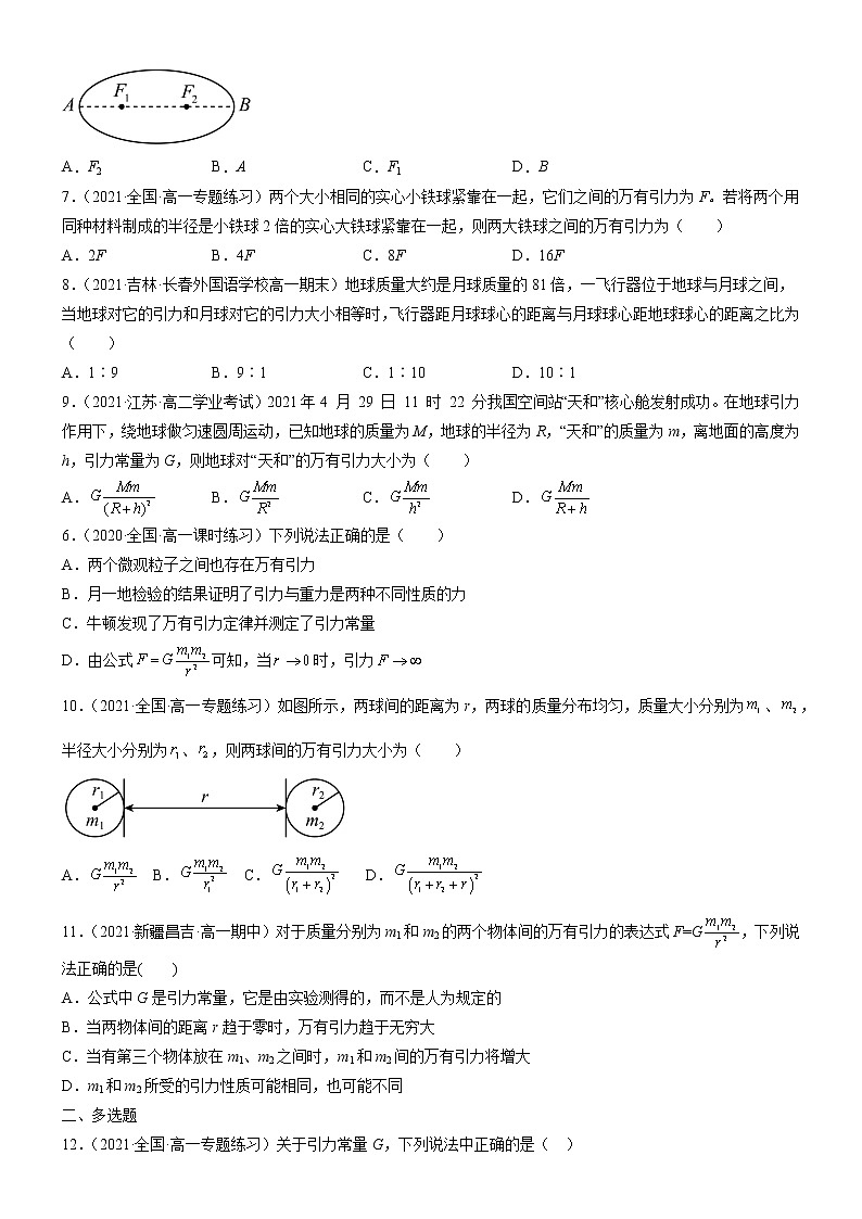 4.1天地力的综合：万有引力定律(课件+练习)-高中物理同步备课系列（鲁科版2019必修第二册）02