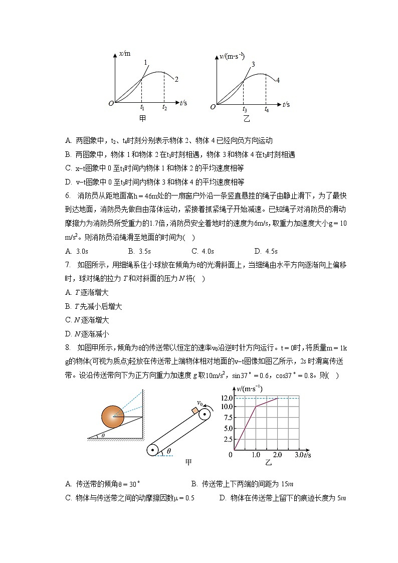 2022-2023学年河南省濮阳一高高一（上）期末物理试卷第2页