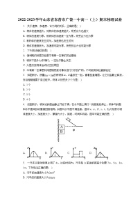 2022-2023学年山东省东营市广饶一中高一（上）期末物理试卷（含答案解析）