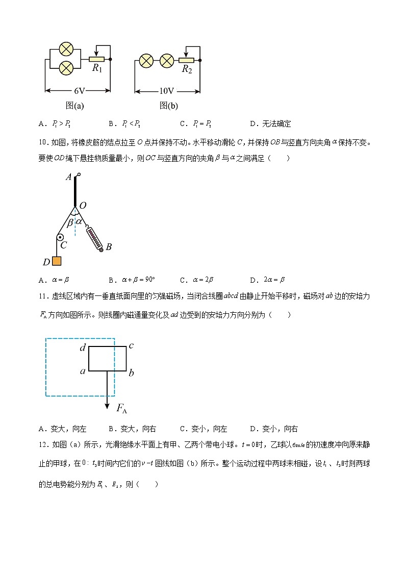 2023届上海市浦东新区高三上学期一模物理试题第3页