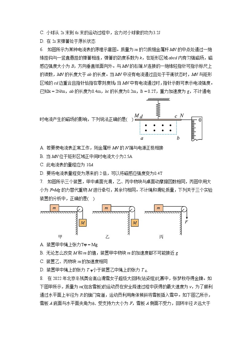 2022_2023学年湖南省常德市高三（上）期末检测考试物理试卷第3页