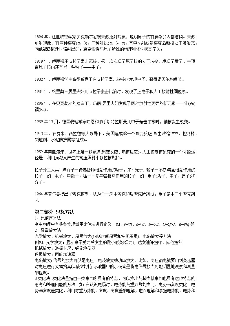 15.4物理学史与研究方法（解析版）-2023年高考物理一轮复习提升核心素养 试卷03