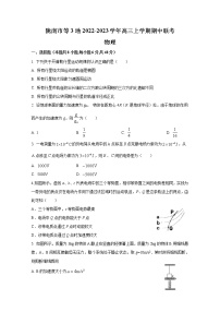 甘肃省陇南、临夏、甘南三地2023届高三物理上学期期中联考试卷（Word版附答案）