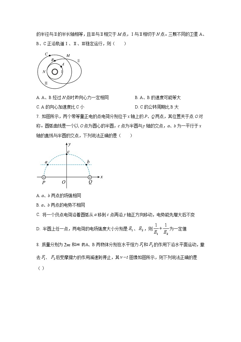 2022-2023学年辽宁省锦州市渤海大学附属高级中学高三上学期期末物理试题含答案第3页