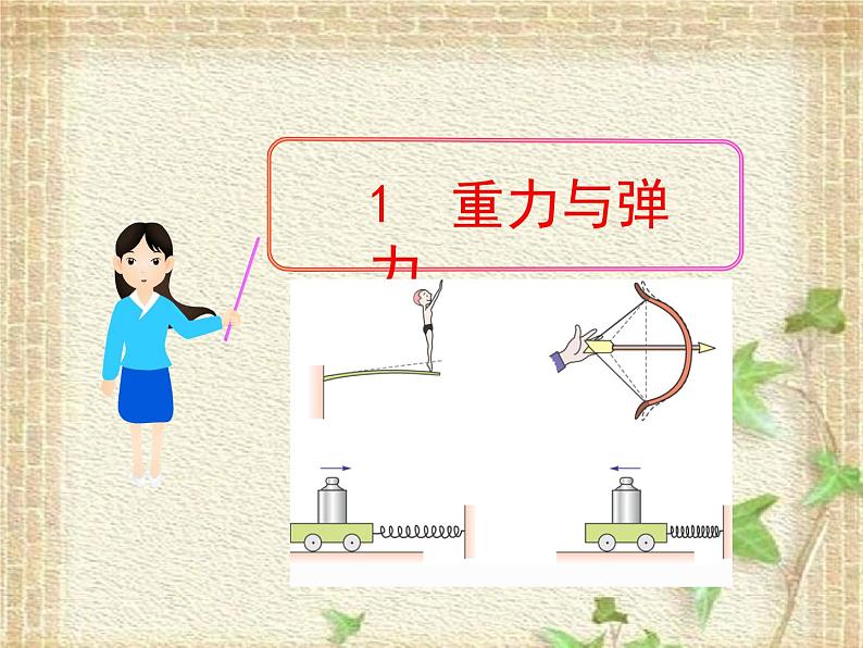 2022-2023年人教版(2019)新教材高中物理必修1 第3章相互作用-力第1节重力与弹力(3)课件01