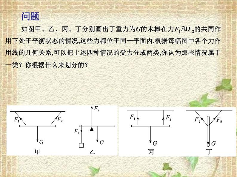 2022-2023年人教版(2019)新教材高中物理必修1 第3章相互作用-力第5节共点力的平衡(1)课件01