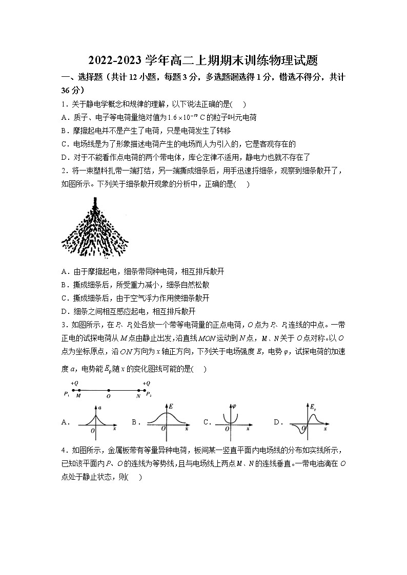 2022-2023学年河南省洛阳市第二中学高二上期期末考试物理试题（解析版）01