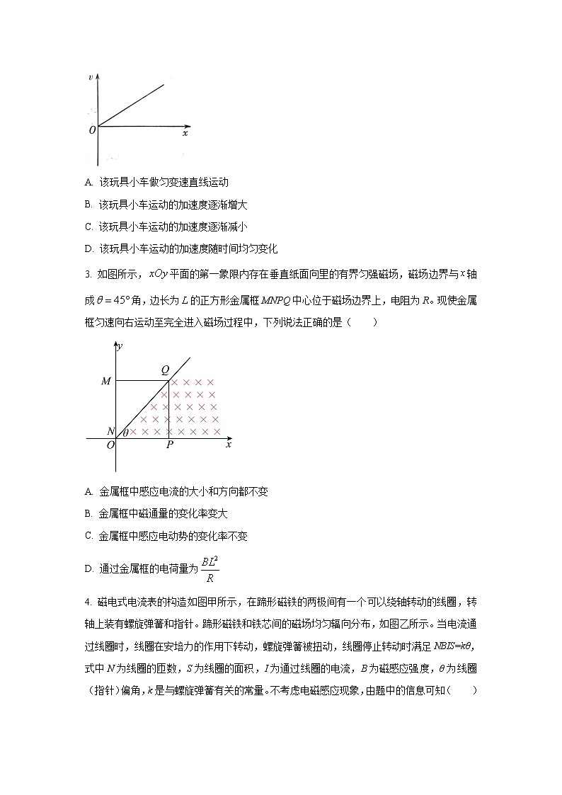 2022-2023学年山东省潍坊市高三上学期期末考试物理试题（word版）第2页