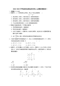 2022-2023学年湖北省武汉市洪山高级中学高二上学期期末模拟卷物理试题