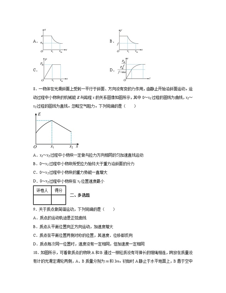2022-2023学年浙江省宁波市高一下册期末物理专项提升模拟题（AB卷）含解析03