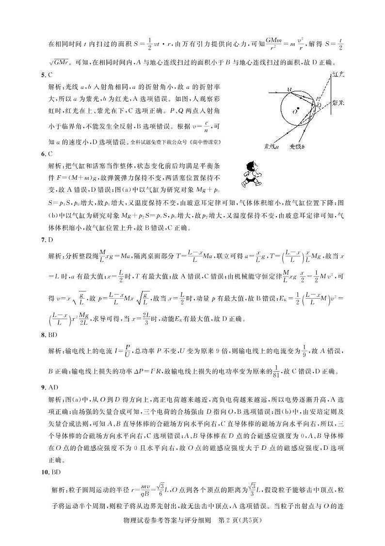 2023湖北省高中名校联盟高三下学期第三次联合测评（2月）物理PDF版含解析02