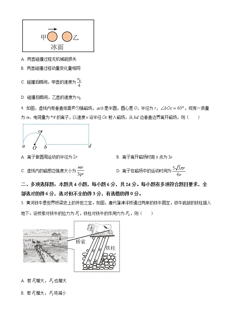 2023厦门外国语学校高三上学期期末检测物理试题含答案第2页
