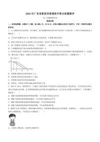 2022届广东省高三下学期5月联合质量测评冲刺模拟考试 物理（PDF版）