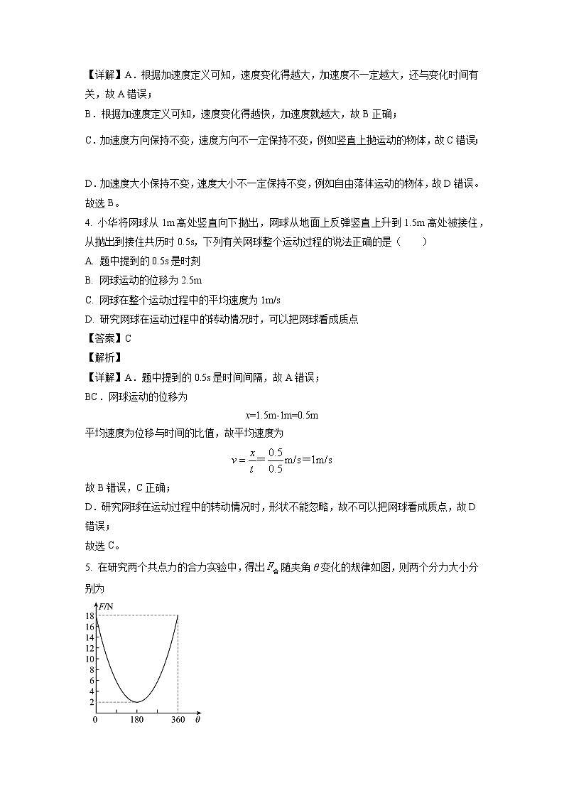 河南省周口市项城市第三中学2022-2023学年高一下学期开学考试物理试题（解析版）第2页