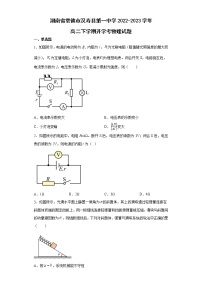 2023常德汉寿县一中高二下学期开学考试物理含答案