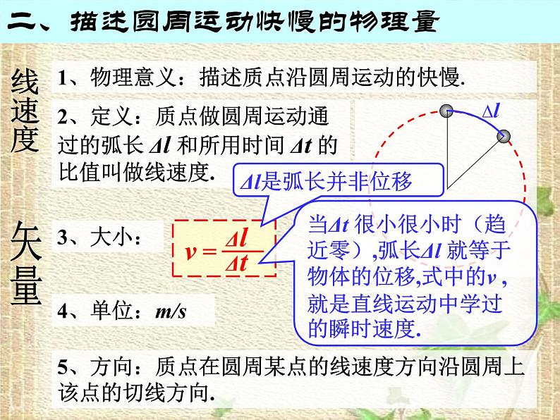 2022-2023年人教版(2019)新教材高中物理必修2 第6章圆周运动第1节圆周运动(3)课件第6页