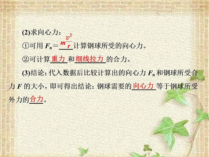 2022-2023年人教版(2019)新教材高中物理必修2 第6章圆周运动第2节向心力(2)课件03