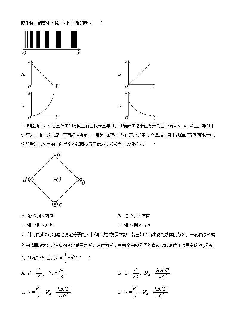 2022-2023学年山东省青岛市第二中学等多所学校高二上学期线上期末测试 物理 Word版02