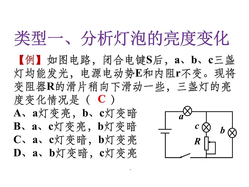 专题---闭合电路的动态分析问题课件PPT06