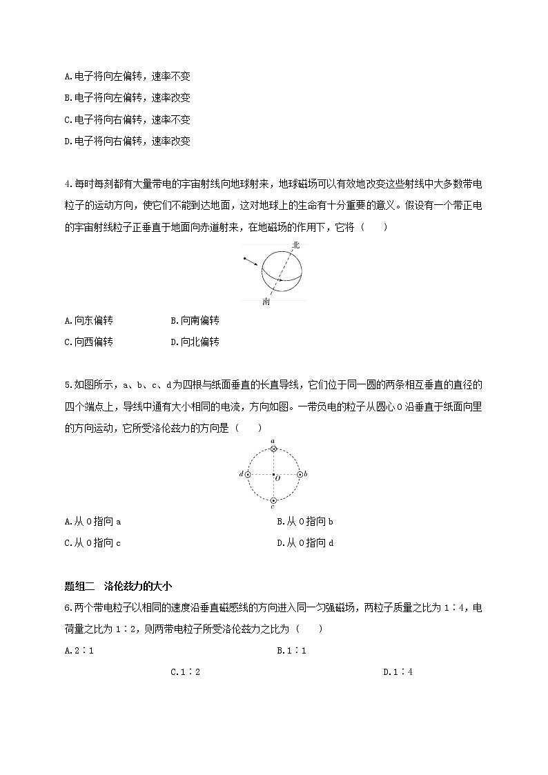 课时1.2 磁场对运动电荷的作用力--高中物理同步练习分类专题教案（人教版选择性必修第二册）03