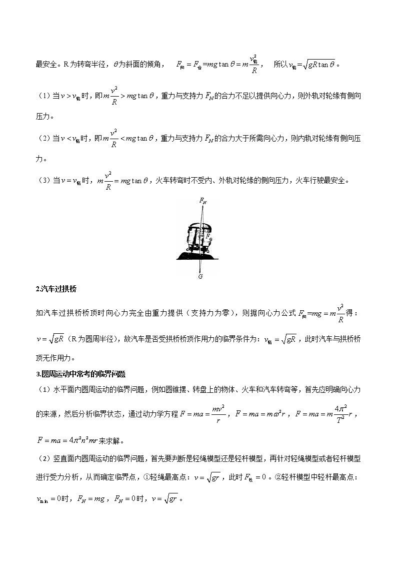 专题04 圆周运动（原卷版）-高考物理计算题专项突破第2页