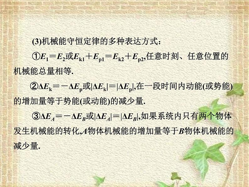 2022-2023年人教版(2019)新教材高中物理必修2 第8章机械能守恒定律第4节机械能守恒定律(3)课件第8页