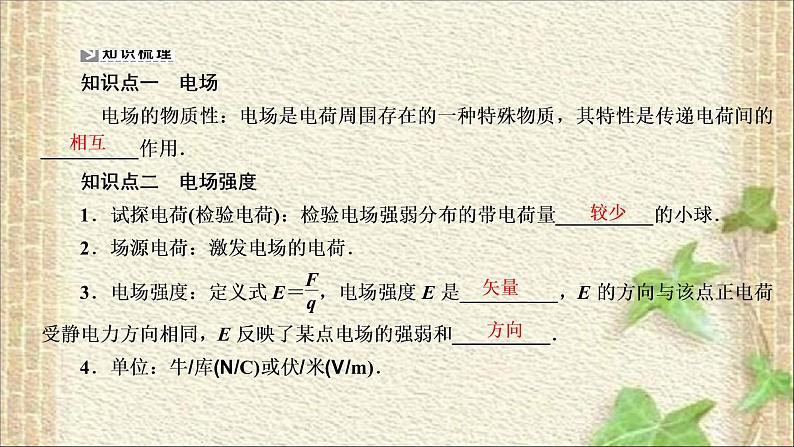 2022-2023年人教版(2019)新教材高中物理必修3 第9章静电场及其应用第3节电场电场强度(3)课件第2页