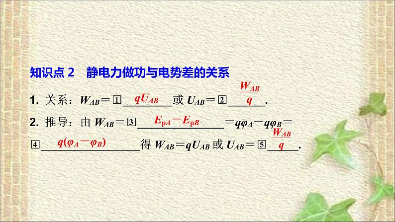 2022-2023年人教版(2019)新教材高中物理必修3 第10章静电场中的能量第2节电势差(3)课件第4页