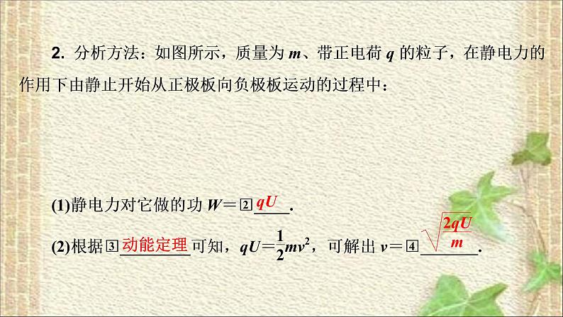 2022-2023年人教版(2019)新教材高中物理必修3 第10章静电场中的能量第5节带电粒子在电场中的运动(3)课件03