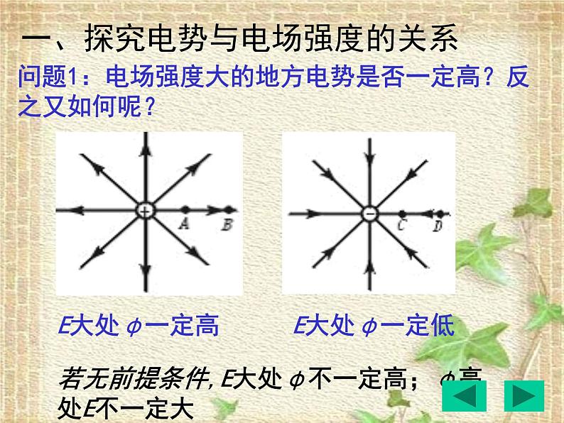 2022-2023年人教版(2019)新教材高中物理必修3 第10章静电场中的能量第3节电势差与电场强度的关系(1)课件03