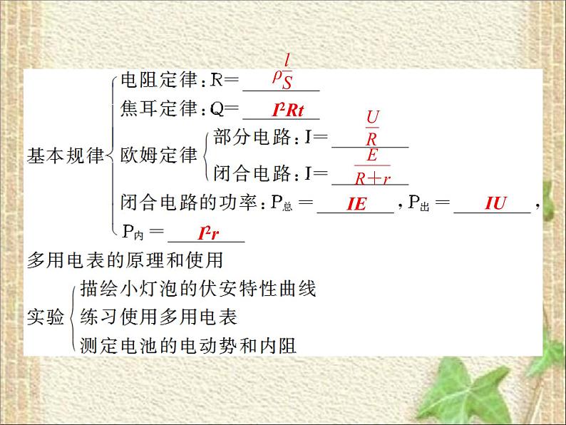 2022-2023年人教版(2019)新教材高中物理必修3 第11章电路及其应用章末综合(1)课件第3页