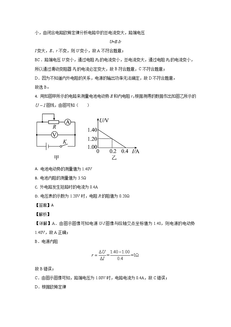 安徽省阜阳市阜南实验中学2022-2023学年高二上学期第二次质量检测物理试题（解析版）第3页