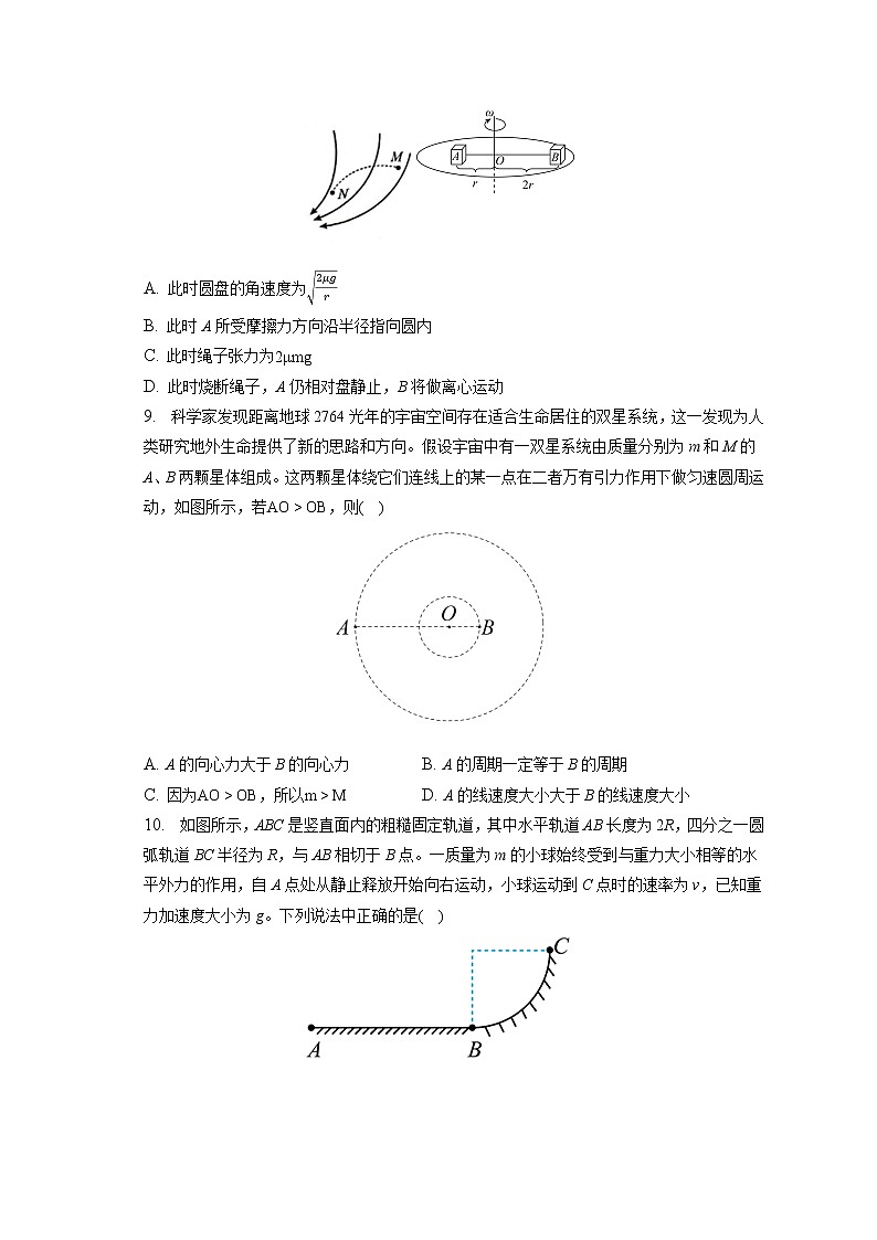 2021_2022学年辽宁省六校高一（下）月考物理试卷（6月）(含答案解析)03