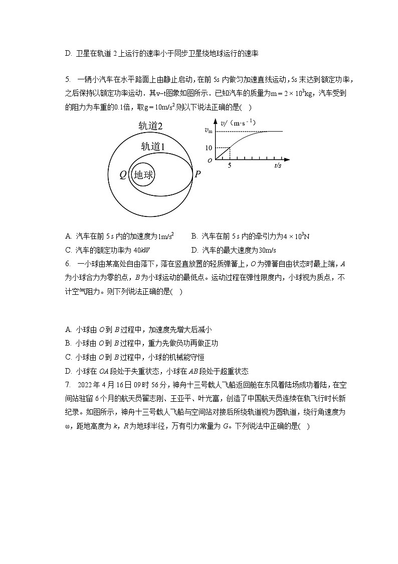 2021-2022学年辽宁省铁岭市清河高级中学高一（下）第二次月考物理试卷(含答案解析)02