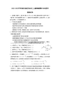 2022-2023学年湖北省武汉市高三上册物理期中专项提升模拟试卷（含解析）