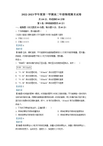 2022-2023学年天津市九十六中学高二上学期1月期末物理试题（解析版）