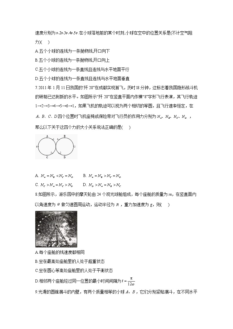 2023年高考物理二轮复习高频考点专项练习：专题四 曲线运动 综合训练（B）第3页