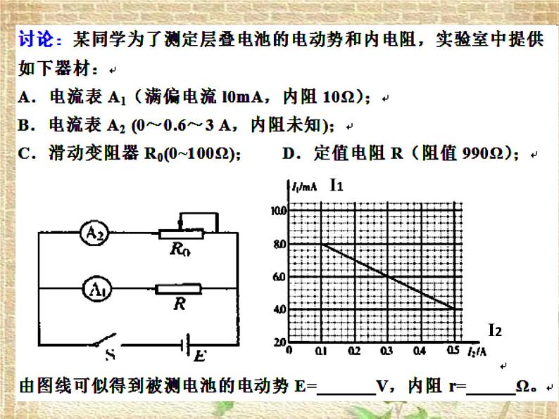 2022-2023年人教版(2019)新教材高中物理必修3 第12章电能能量守恒定律第3节实验：电池电动势和内阻的测量课件第7页