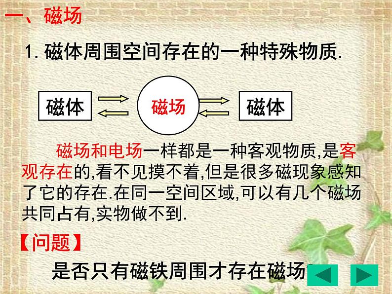 2022-2023年人教版(2019)新教材高中物理必修3 第13章电磁感应与电磁波初步第1节磁场磁感线(7)课件第5页